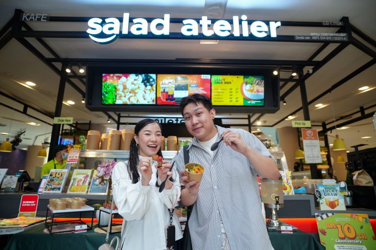 In front of Salad Atelier Sunway Pyramid outlet